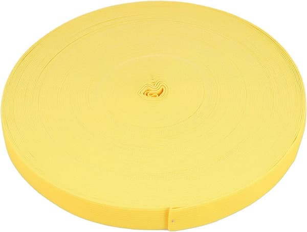 40M gul elastisk klesbånd 2 cm bredt stretch sybåndrull