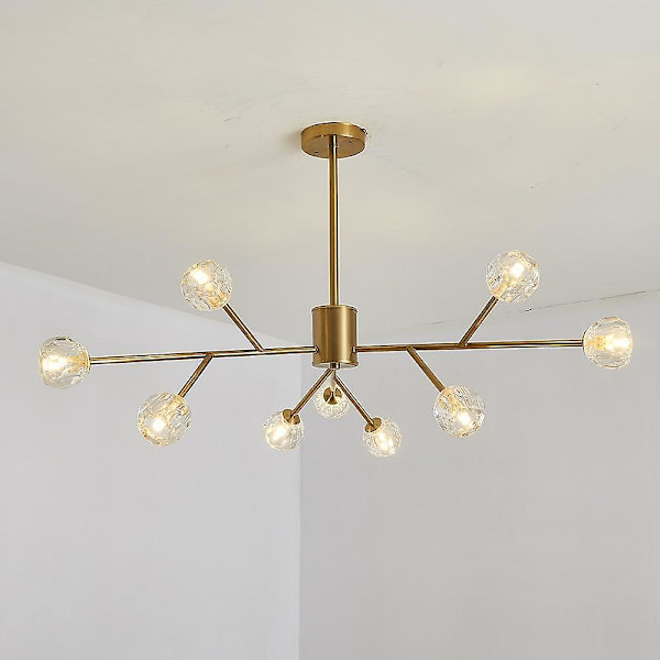 120cm Sputnik Design Hængelampe Guld Nordic