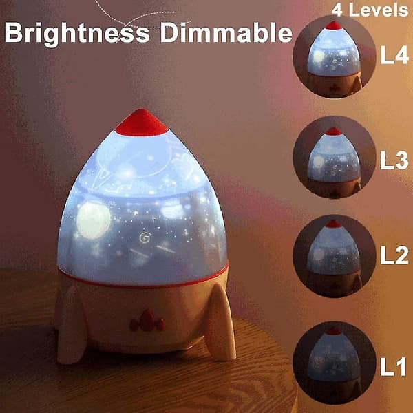 Dimmbar Planet Magic Projektorlys Soveromsdekor Stjerneunivers Nattelys