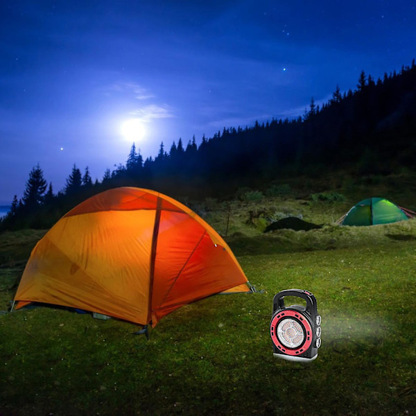 Solcellsdriven LED-lykta Fackla Lampa USB Laddningsbar Camping Tältlampa Utomhus Vandring
