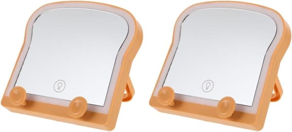 2 stk. skrivebordsdisplay spejl skrivebords makeup spejl soveværelse tilbehør makeup bord