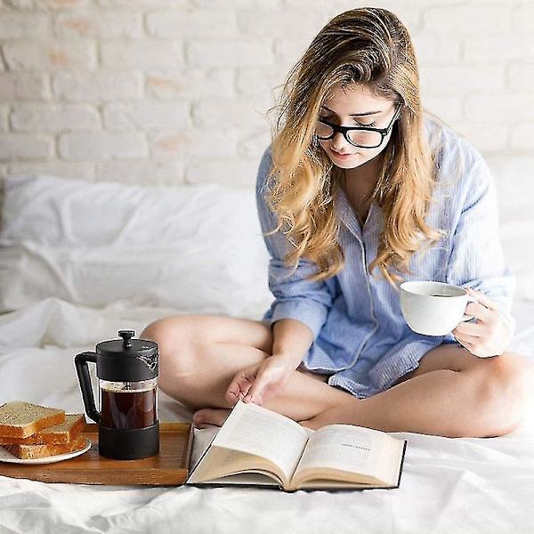Tjock Borosilikatglas Kaffepress Rostfri Säker