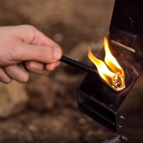 5 st vaxad eldstadsrep Jute Flame Fire Rope för camping och vandring utomhusöverlevnad