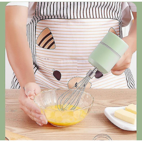 Trådlös Elektrisk Handhållen Mixer Äggvisp Visp Blender