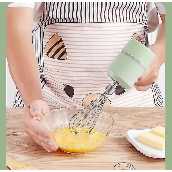 Trådløs Elektrisk Håndholdt Mikser Eggpisker Visp Blender