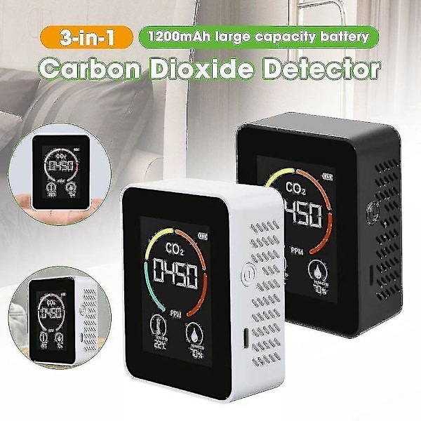 Indendørs CO2-sensormeter Digital Luftkvalitetsanalysator