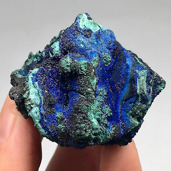 1 st Natural Blå Azurite Rå Mineralprover Malm