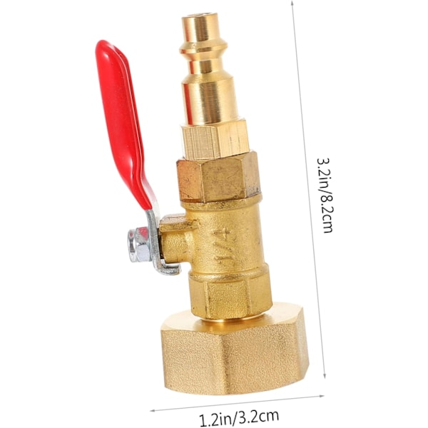 Udblæsningskobling Adapter Slangekoblinger Hurtigudløsning til Sprinklersystemer Anti-deformation