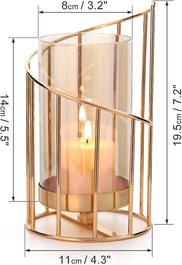 Lysestake, Lys Tea Lights Gull Bordlampe Lysestake