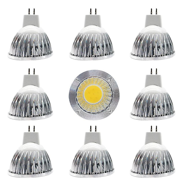 9-pack 12W LED-lampa Spotlight 1200lm MR16 COB Dimbar