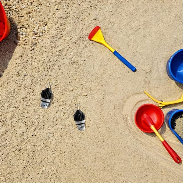 3 stk. SUP Paddle Board Luftventiladapter Pumpeforbindelse, Sorte Oppustningsdyser til Kajak