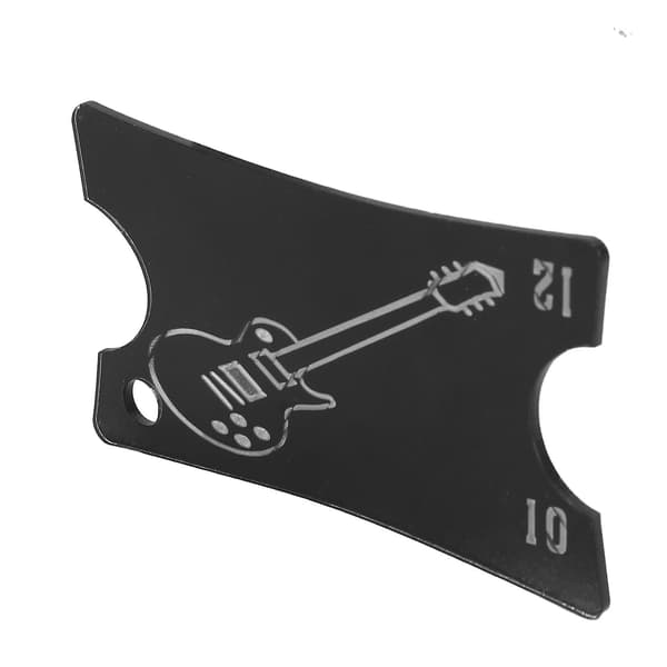 4-pack Akryl Gitarr Noterade Radie Mätare Greppbräda Gitarr Linjal Greppbräda Mätverktyg För Akustisk