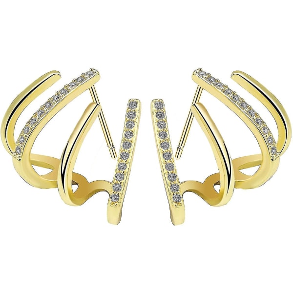 Zirkoni neulakorvakorut Stud Ear Cuffs Hoop korvakorut