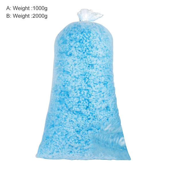 1/2 kg Rivna Minneskumfyllning Andningsbar Bönpåse Fyllning Mjuk Kudde Fyllning Skum För Soffa A