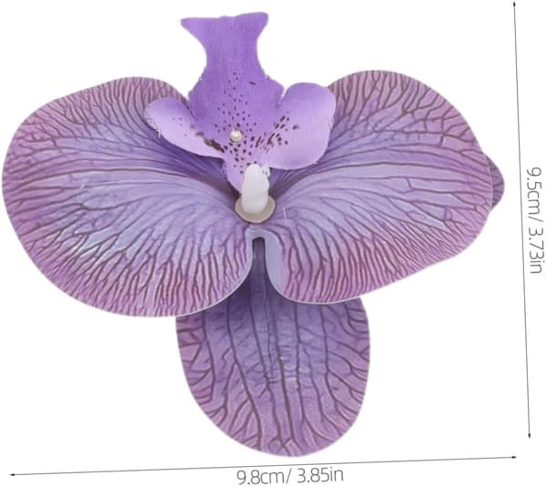 3 par Phalaenopsis Blomsterskospænder til kvinder Sommer strandfest dekorative tilbehør