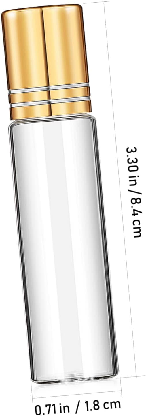 15 st tomma påfyllningsbara roll-on-flaskor multifunktionella glasroll-on-flaskor för eterisk olja för DIY-parfym