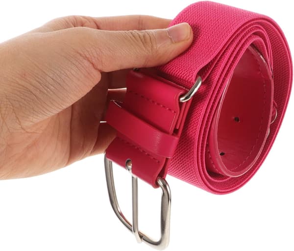 2 stk justerbart ungdomsbaseballbelte elastisk softball midjebånd rosa strekkbart belte 60-80 cm