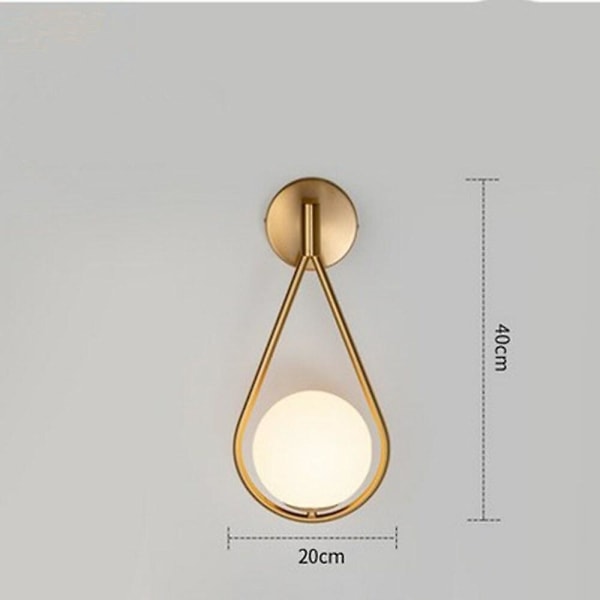 Mini Stil Nordiske Vægslamper Sconce Soveværelse Glaslys