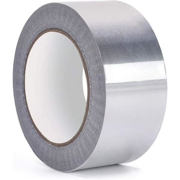 Aluminiumsfolietape Aluminiumsfolietape, høj temperatur, vandtæt, sølv5 mm X 502 ruller