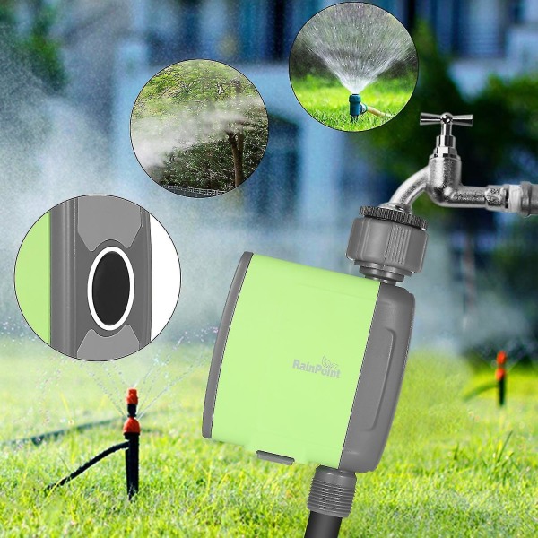 Programmerbar BT Wifi Vanntimer Slangekran Utenfor