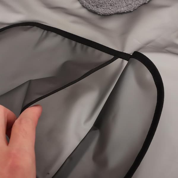 Køkkenforklæde og praktisk design til kvinder med lomme, justerbar plus size, robust TPU-materiale