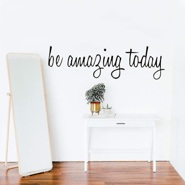 Seinätarra Be Amazing Today - Positiivinen Vinyyli-Seinäteksti