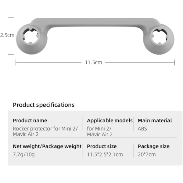 Air 2 Mini 2 Stick Guard Abs Material Rocker Beskyttelsescover til Controller Sticks