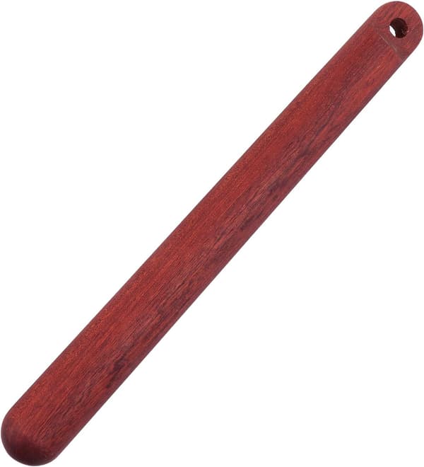 Deigrulle Kjevle i tre 30 cm heltre med hengehull for dumpling- og brødbaking