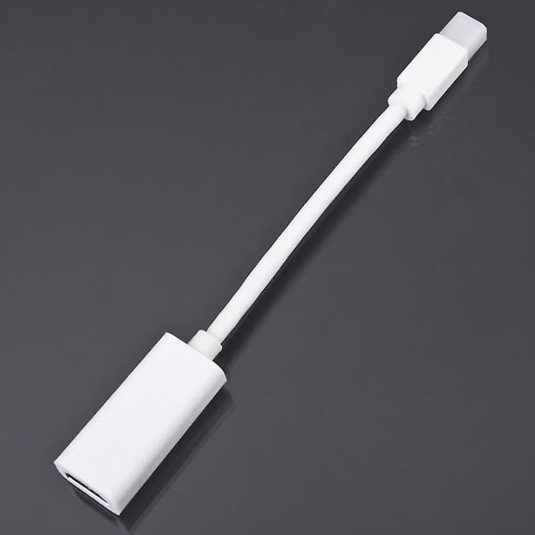Mini DP - HDMI-sovitin lyhyellä kaapelilla MacBook Prolle