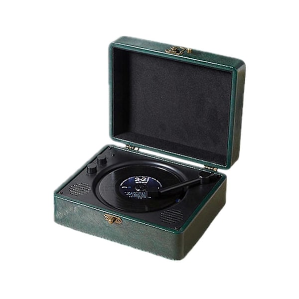 Bluetooth CD-spelare Skivspelare Födelsedagsfestpresent Med Infraröd Fjärrkontroll Yo Green