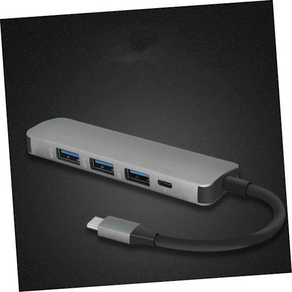 Multifunktionell USB-hubbport USB-expansionsdocka för bärbar dator Lättviktsdesign i aluminiumlegering Slumpmässig