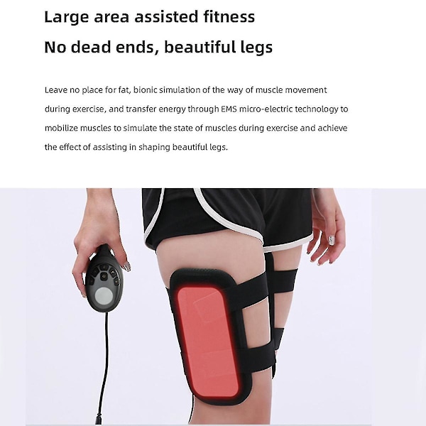 Uppgradera Ems Elektrisk Muskelstimulator Massager Fitness Tens Anti Cellulite Ben Bälten Tränare Viktminskning Lår