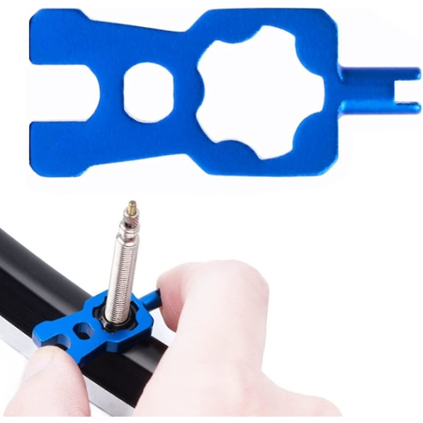 Valve Core Remover Tool 4 In 1 Bicycle Valve Tool Spanner Bicycle Presta And Schrader