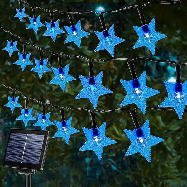 Stjernelysstreng Solcelle Jul 12m-100led 8 Tilstande