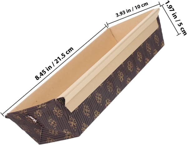 25 st båtformade brödformar kakformar papper hög temperaturbeständighet enkel avformning