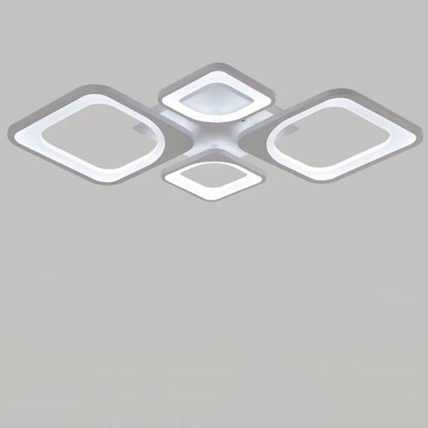 4-lys 75 cm taklampe i metall, malt, CE FCC VDE