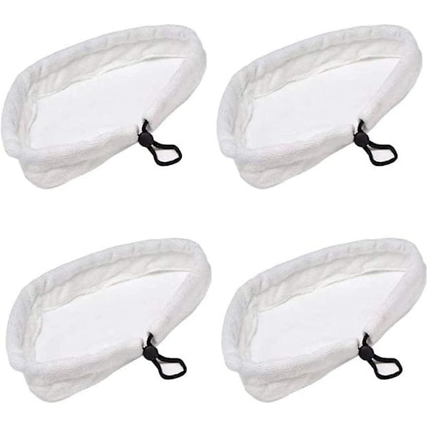 4 Dampmoppkluter, Trekantformede Mikrofiber Dampmoppkluter, Vaskbare Erstatningsdampmoppputer For Rengjøring Av Diverse Gulv
