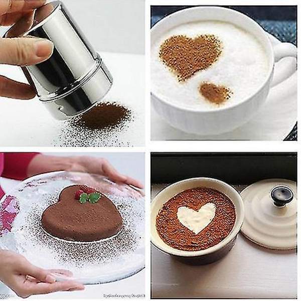 Chokladströare Kakao Pulver Glasyr Fint Kaffe Form Kakao Pulver Damm (1st)