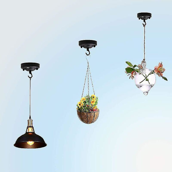 Loft Hook, Retro Jern Hook Multifunktionel Loftlampe Hook, Pendel Hook
