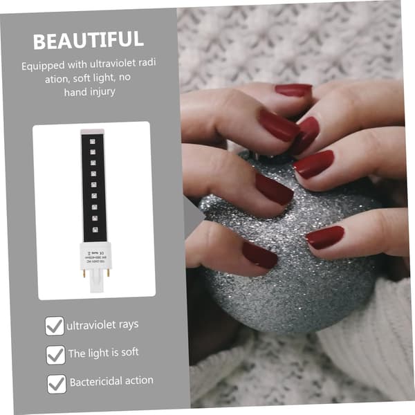 Neglegel Tørrelysrør 9w Dual-Source UV LED Sort Lyspære