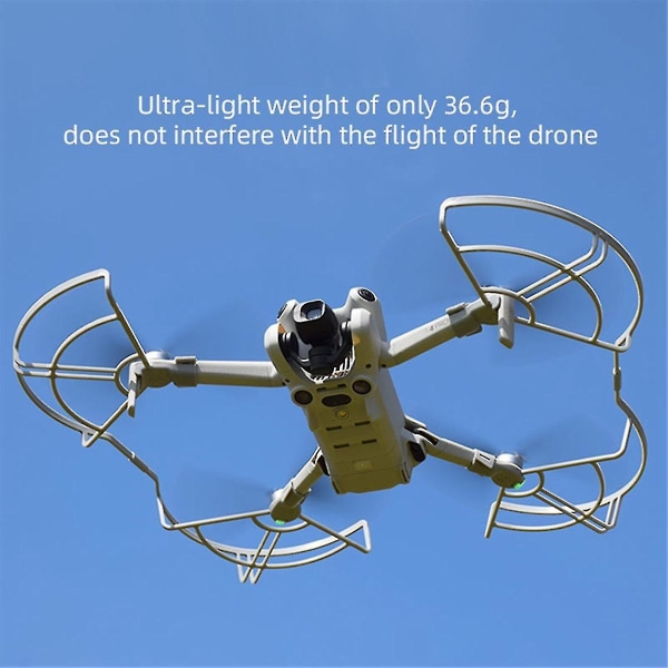Propellerbeskyttelse til Mini 4 Pro Landing Gear Integrerede Propellerbeskyttere Skjolde Ringe Dronebeskyttere Tilbehør