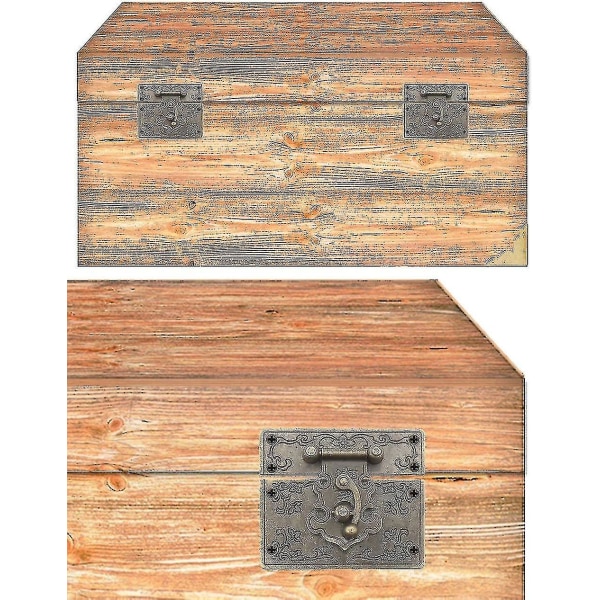 Antik Beslag, Låsehager, Bronze Jern Lås, Beslag Til Skuffer, (2 stk)