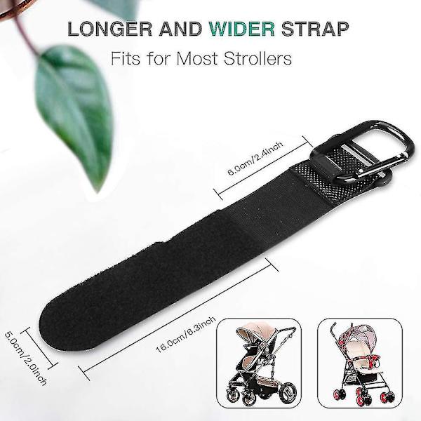 4-pakks Strollerklips, Strollerkroker Stroller Karabinklips for å henge gaver