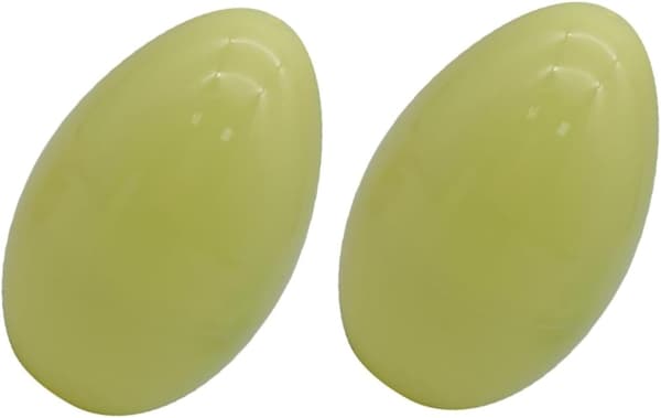 2 stk. fyllbare påskeegg, tomme for påskefestleker, dekorative vridde