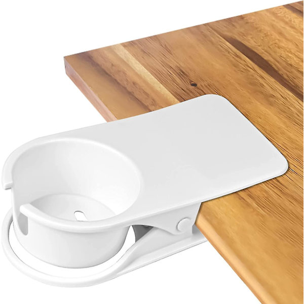 Klämma för mugghållare, kopphållare, design med klämma (vit)