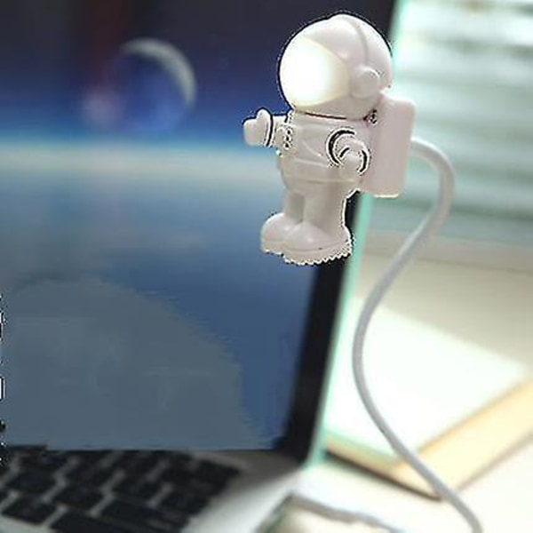 USB Astronaut nattlys LED databordlampe dataskrivebord små ornamenter