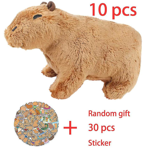 Reallilfe Capybara Pehmolelu Söpö Capybara Pehmo Nukke Pörröiset Täytetyt Eläimet Pojat Lapset Kodinsisustus 1pcs 18cm