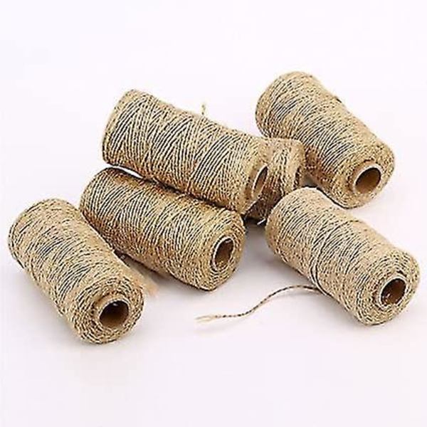 100m rulle 1,5mm Naturjute Rep Hemp Snöre String