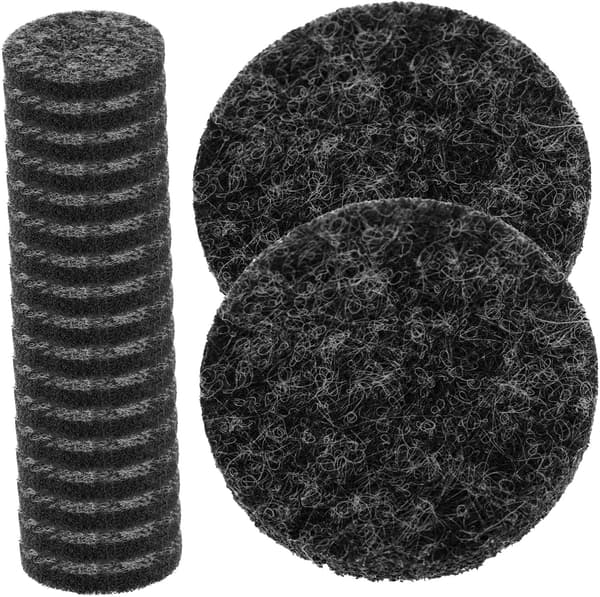Eterisk Olja Diffuser Pads 100st Runda Påfyllningsbara Bomulls Aromapads för Parfymhalsband Mörkgrå