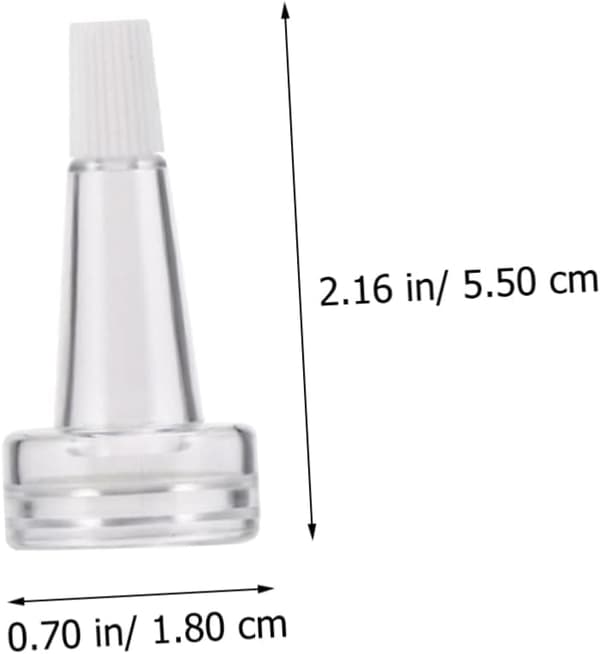 100 st glasflaskor med hornformade plastlock 20 mm gängade förseglingslock